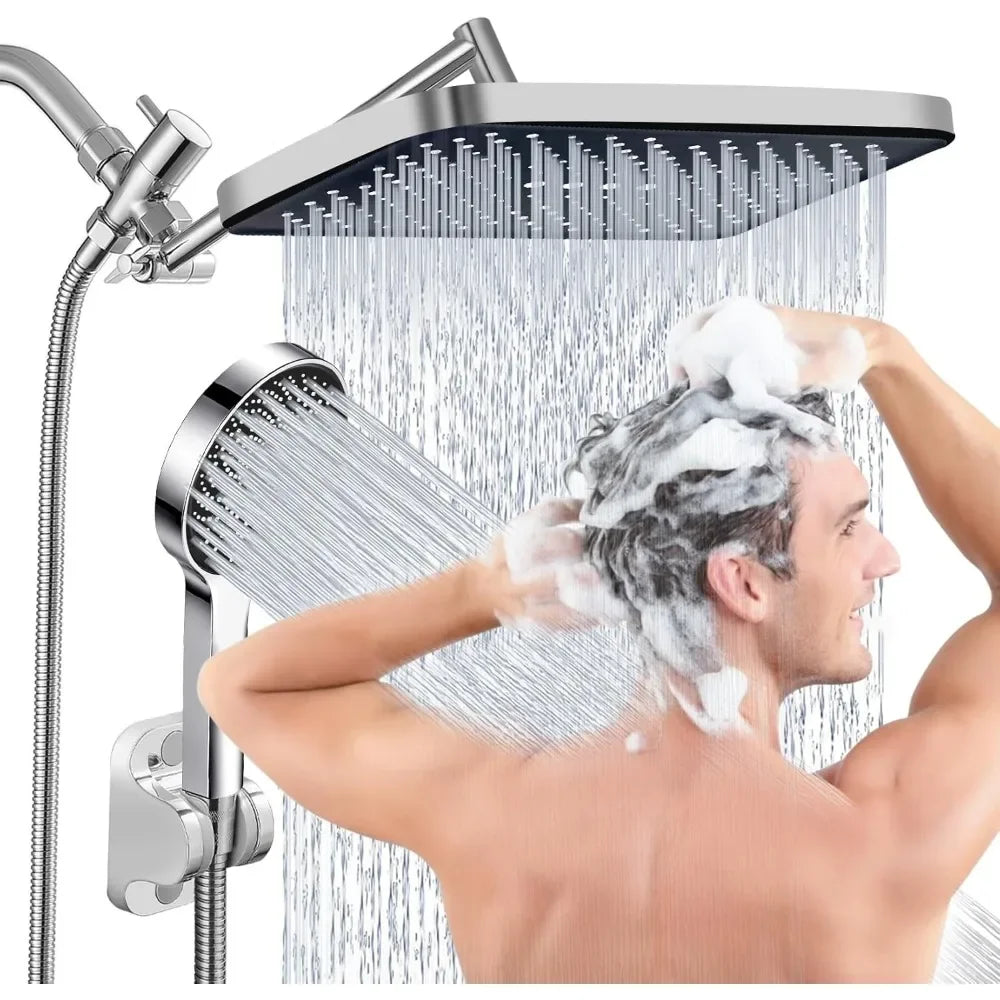 14”Rain Shower Head with Handheld Spray Combo