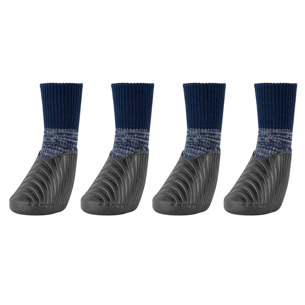 4Pcs Outdoor Pet Dog Boots Dog Shoes Paw Protector Comfortable Waterproof