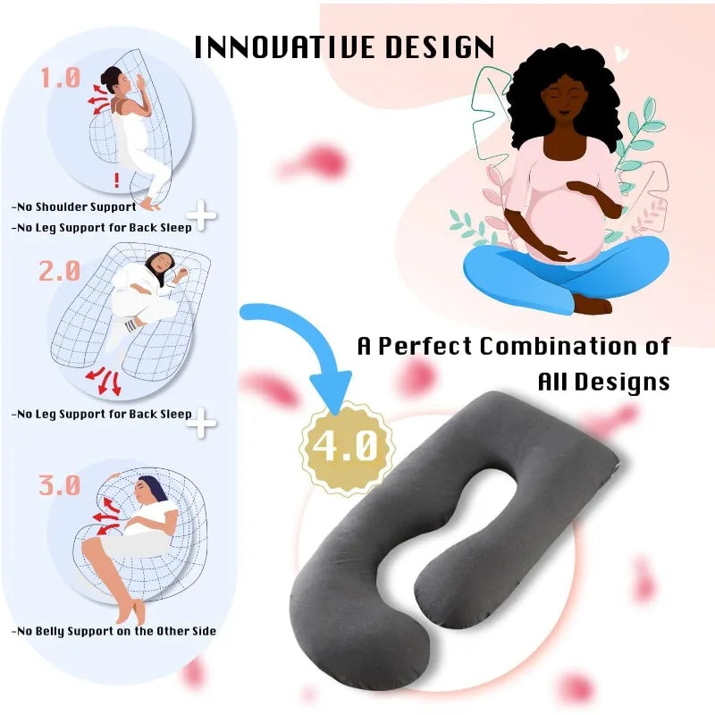 Pregnancy Pillow, Full Body 57 Inch Maternity Pillow