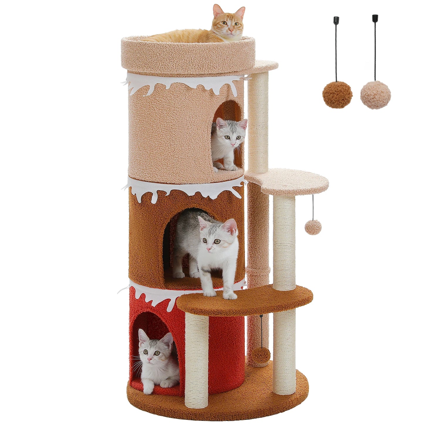 Cat Tower House with Large Top Perch