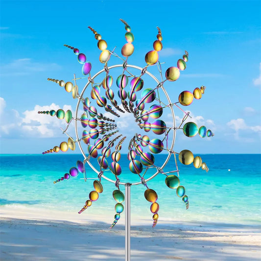 Magical 3D Metal Outdoor Windmill Spinners