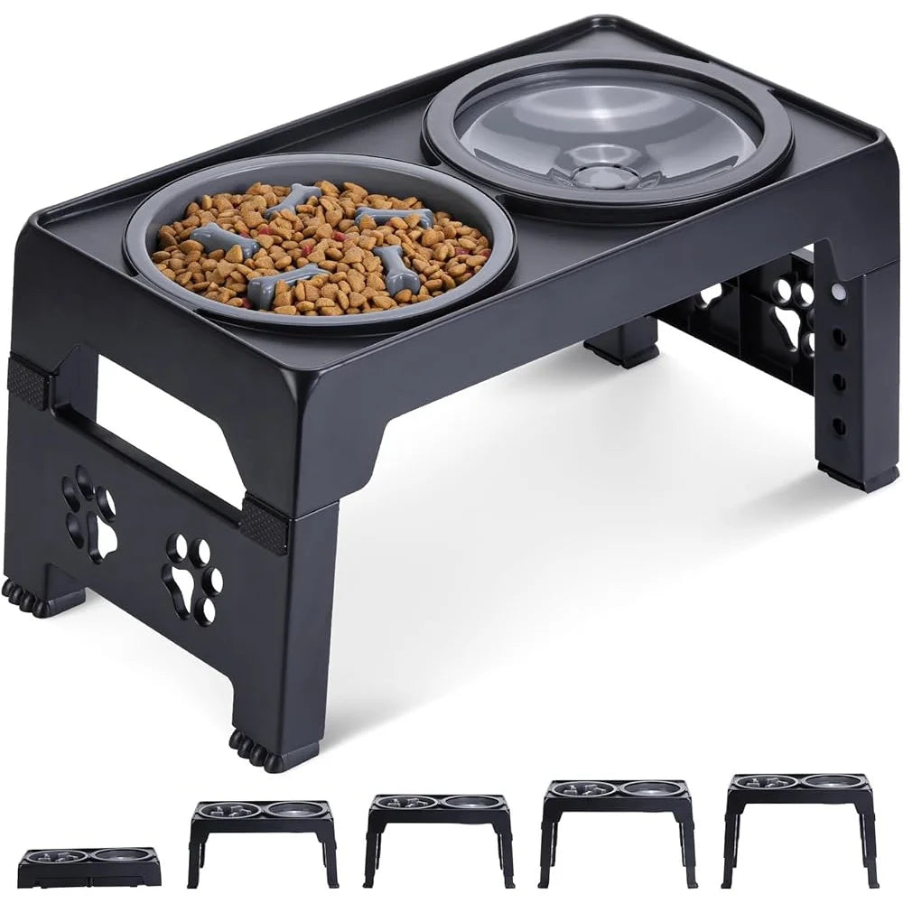Adjustable Elevated Dog Bowls