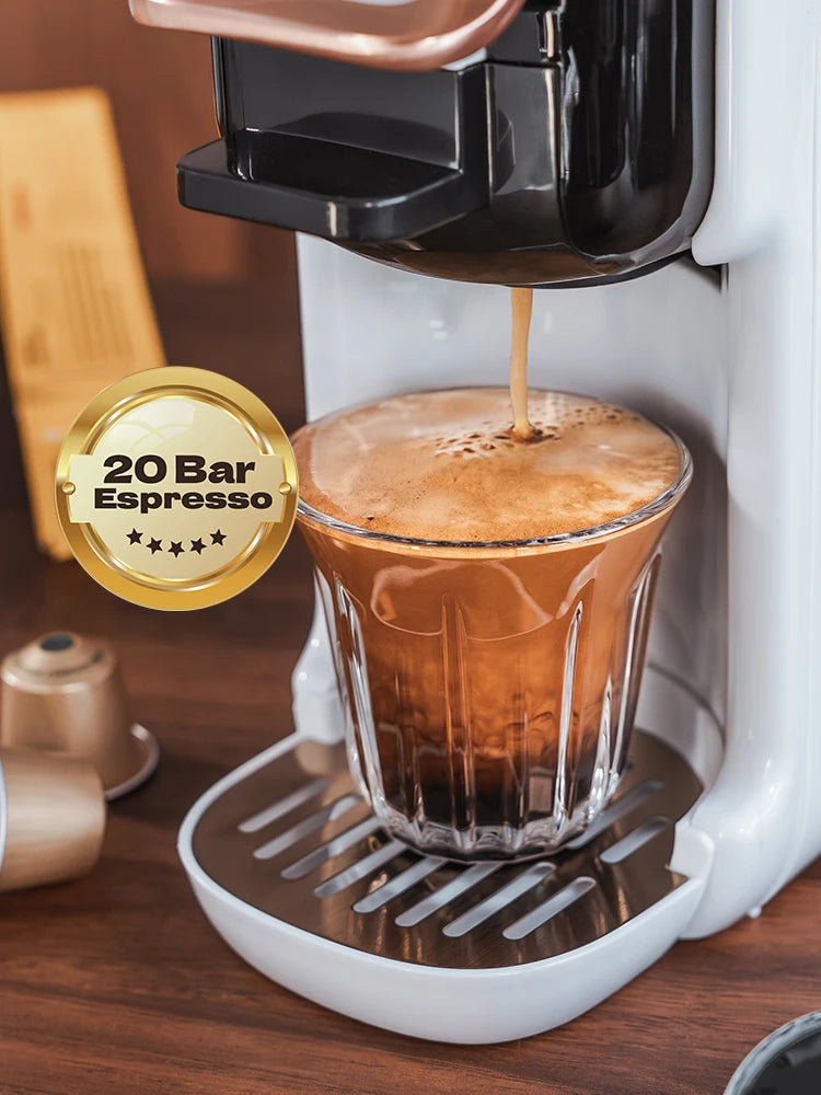 HiBREW 5 In 1 Espresso Capsule Coffee Maker H2B System