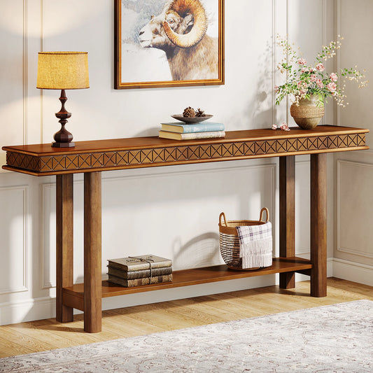 Tribesigns 70.9-Inch Extra Long Console Table, Wood Sofa Table