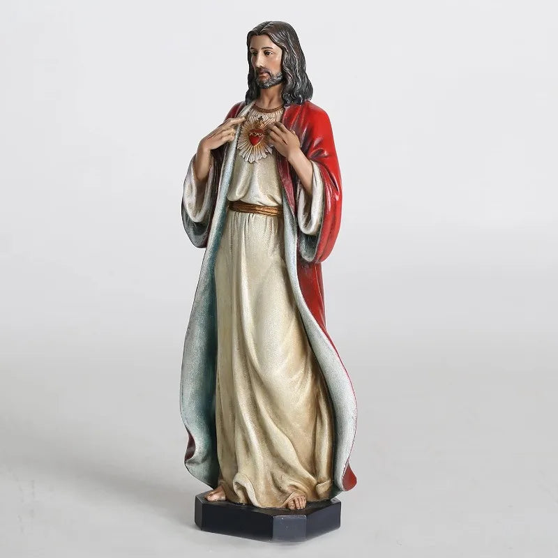 Sacred Heart of Jesus Statue, 10" H