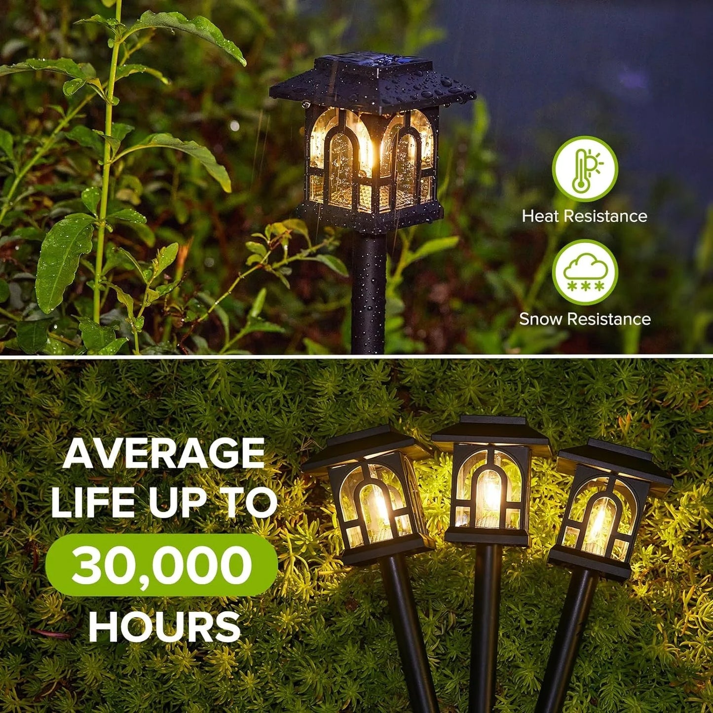 6 or 10 Pack Solar Pathway Lights