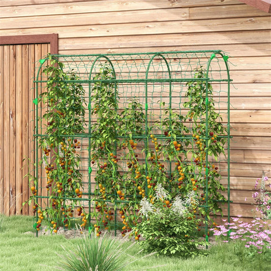 Hign-concerned Arch Garden Trellis With Climbing Net