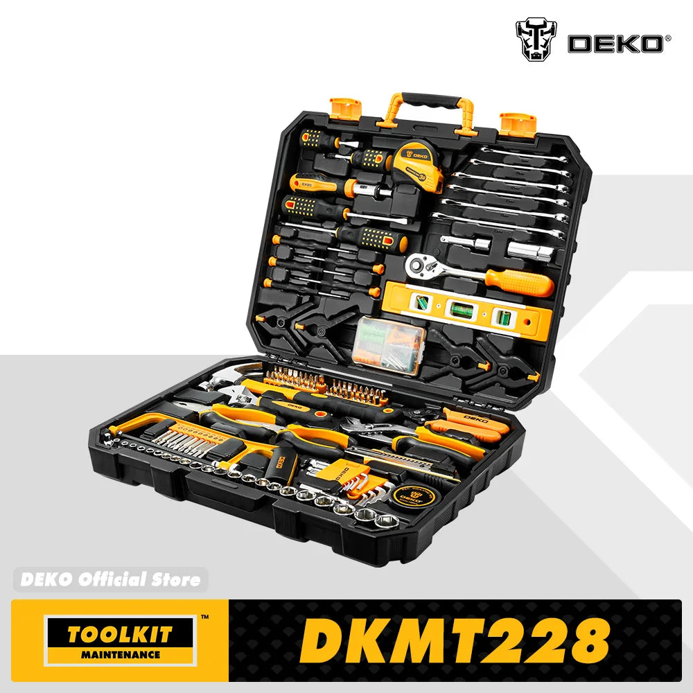 DEKO 228Pcs Socket Wrench Auto Repair