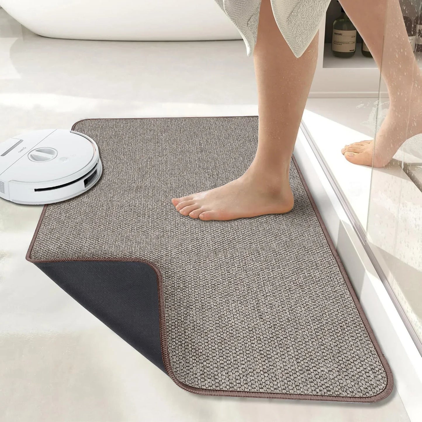 3-piece Bathroom Diatomaceous Earth Non-Slip Mat