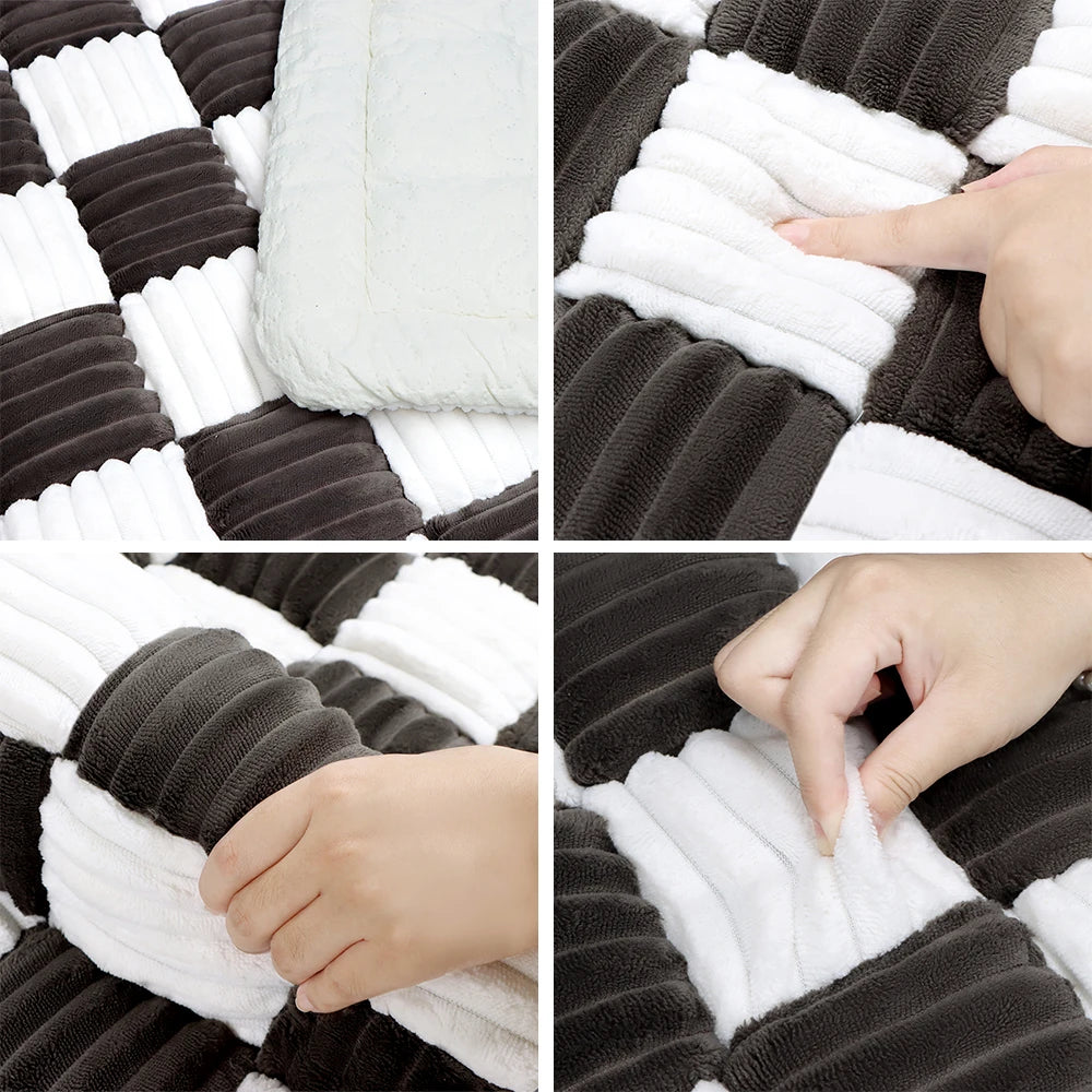 Pet Bed/Mat Warm Scratchable Blanket Anti-slip Washable