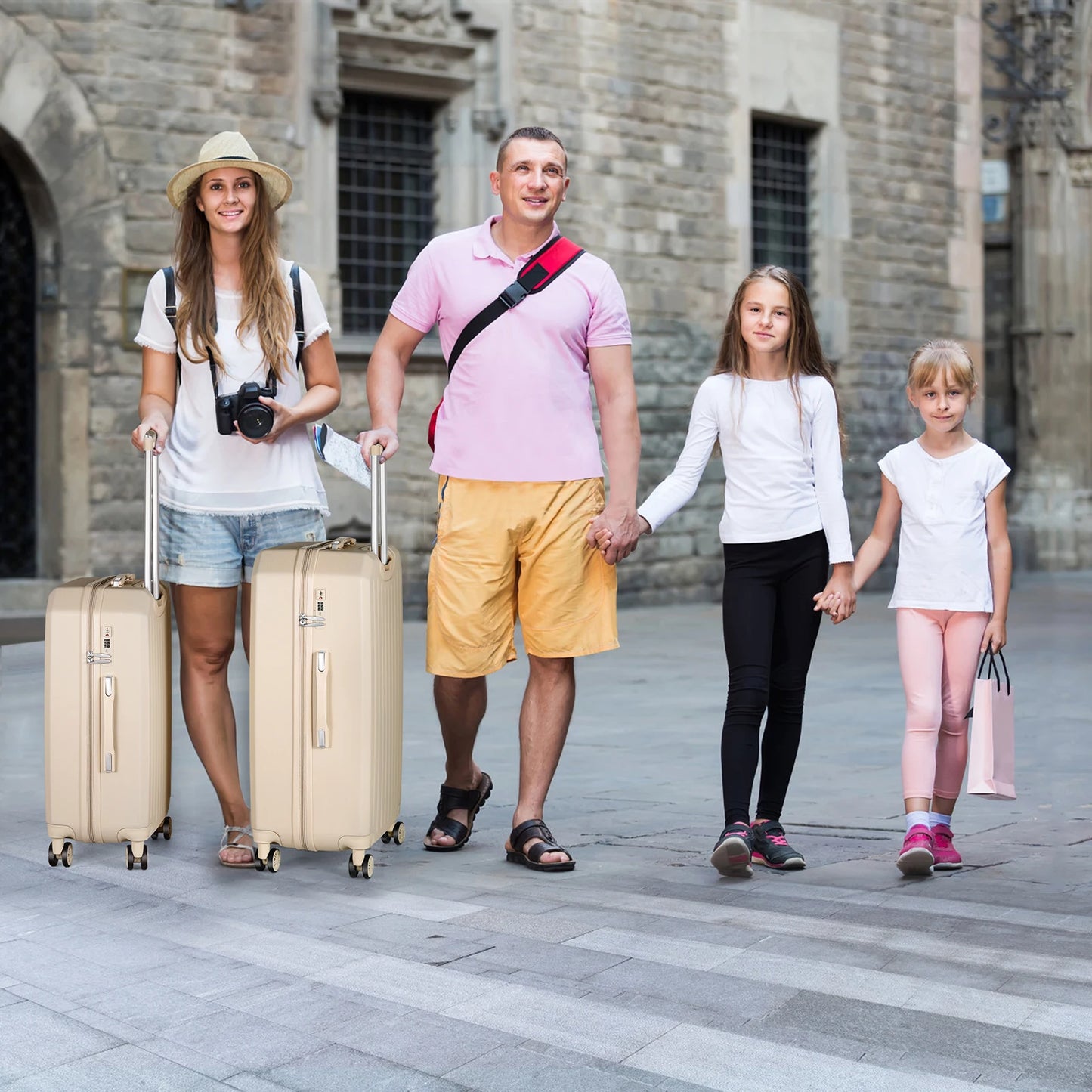 Luggage 5Pieces Hard Shell Suitcase Set