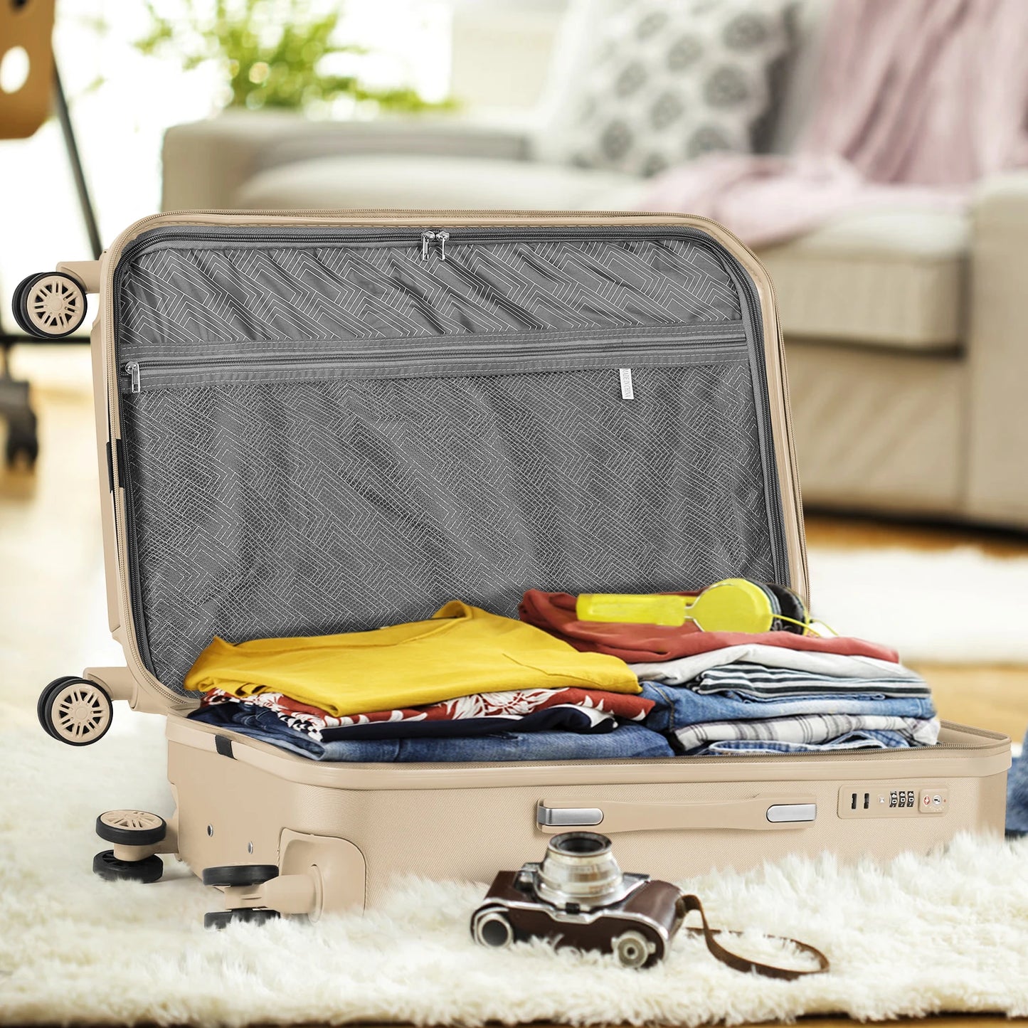 Luggage 5Pieces Hard Shell Suitcase Set