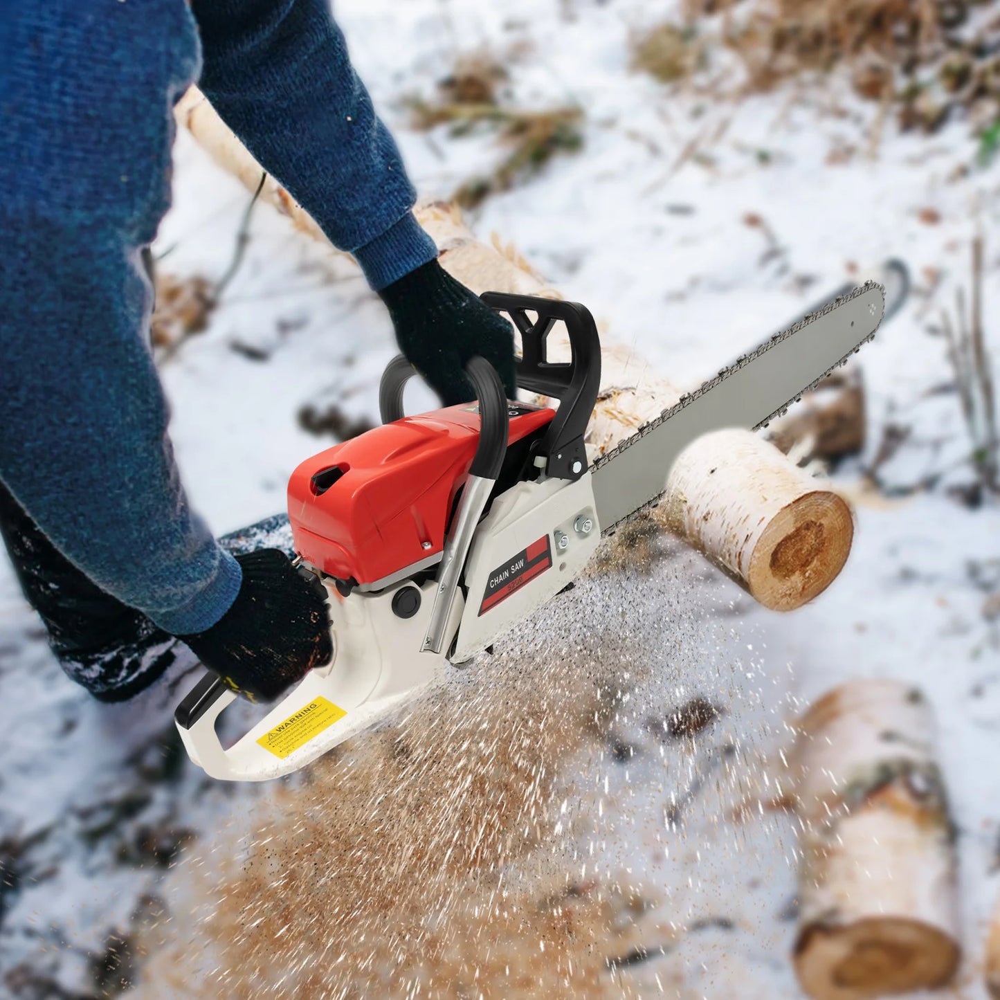 Hign-Concerned 52cc Gas Chainsaw For Wood Cutting Projects