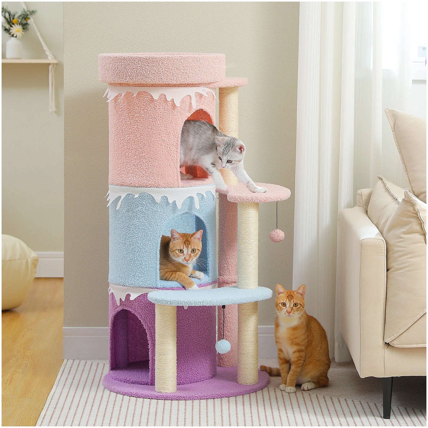 Cat Tower House with Large Top Perch
