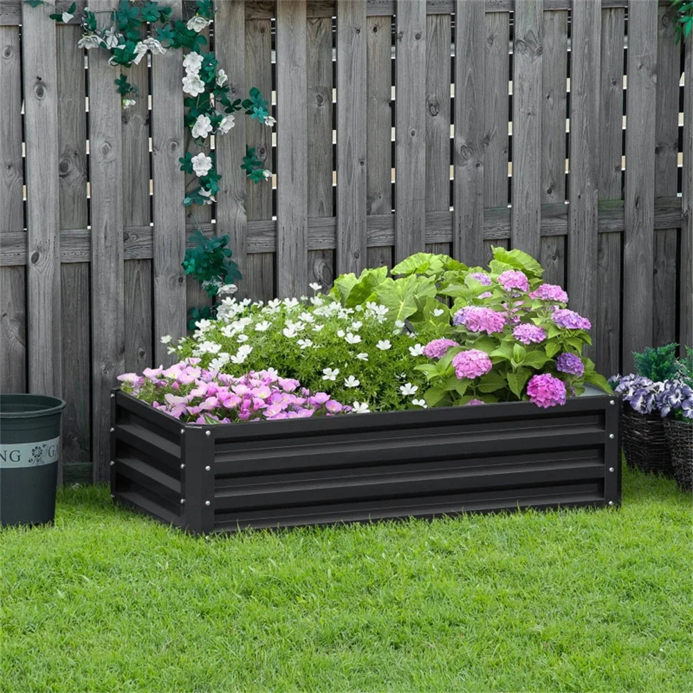 Galvanized Raised Garden Bed Metal Planter For Vegetables