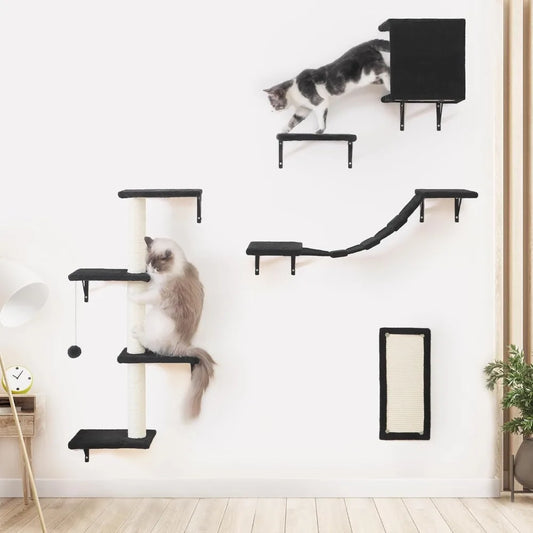 5pcs Cat Wall Shelves