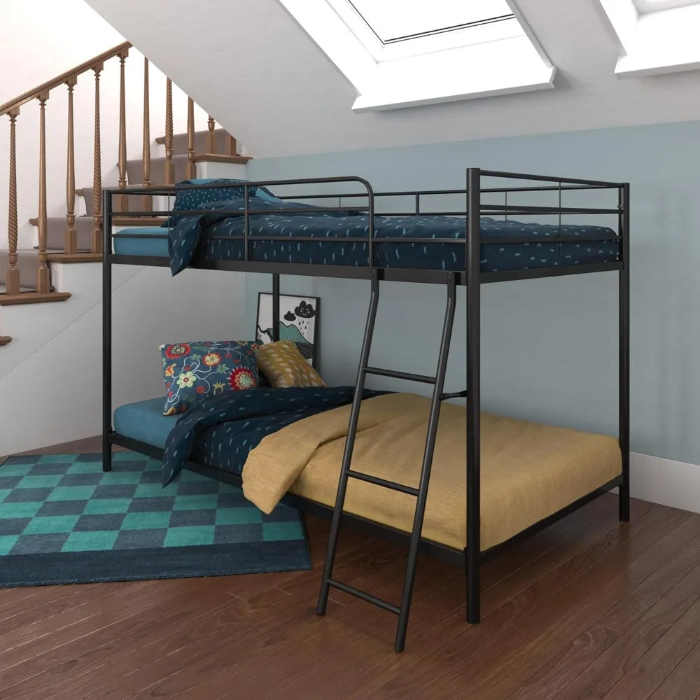 Junior Twin over Twin Bunk Bed, Space-Saving Design
