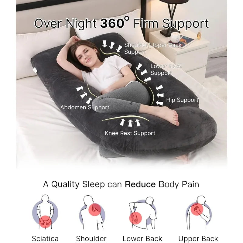 Pregnancy Pillow, Full Body 57 Inch Maternity Pillow