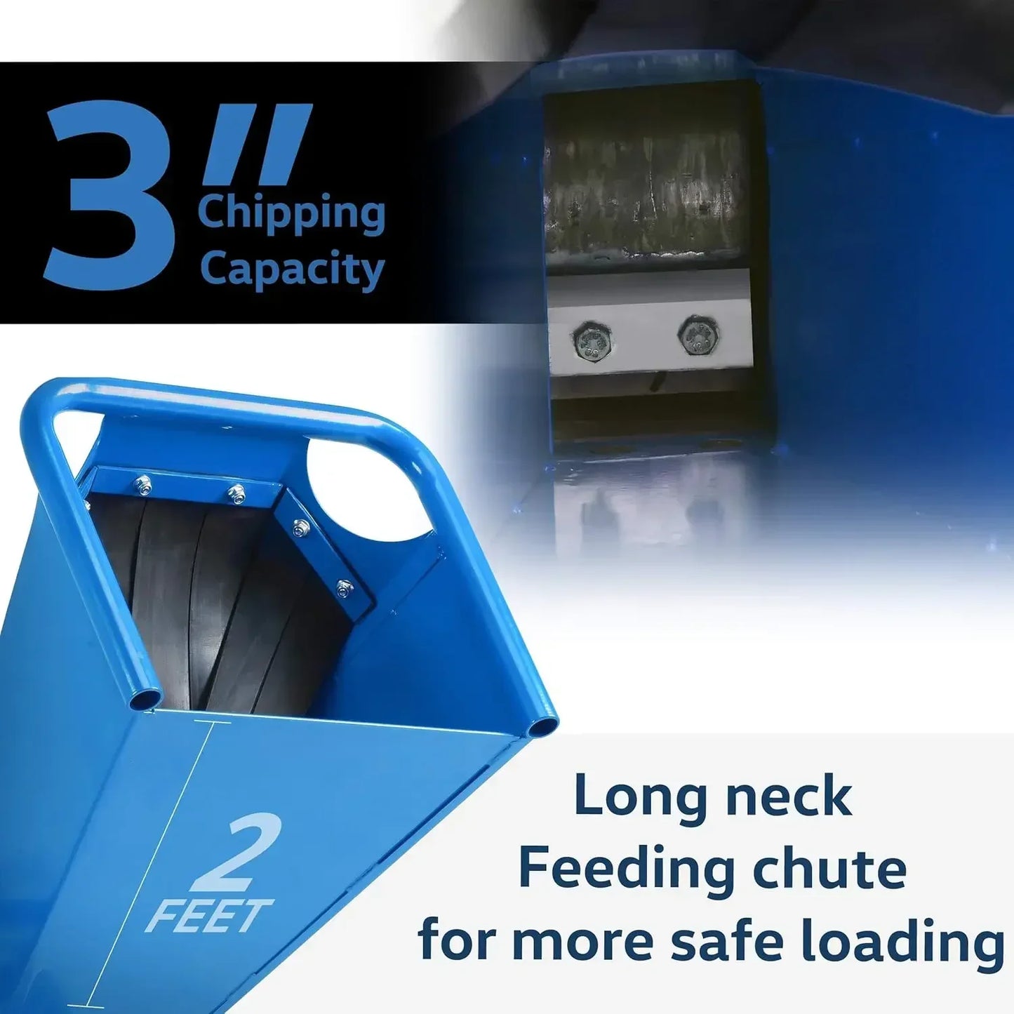 Wood Chipper Heavy Duty, 7 HP Gas Powered