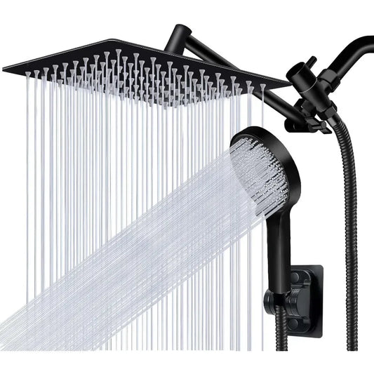 8 inch Multifunction High-Pressure Rain Shower Head with Handheld Spray