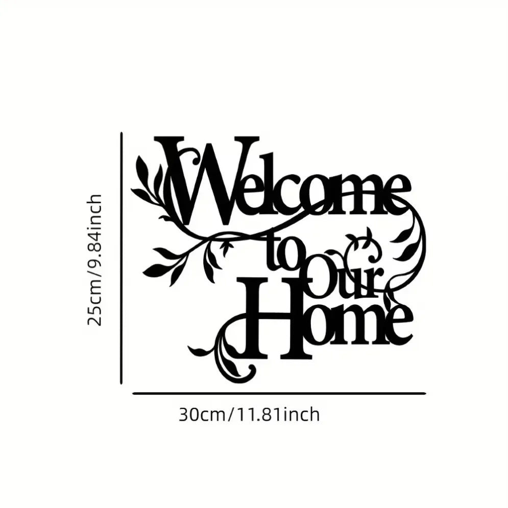 Welcome To Our Home Wall Sign