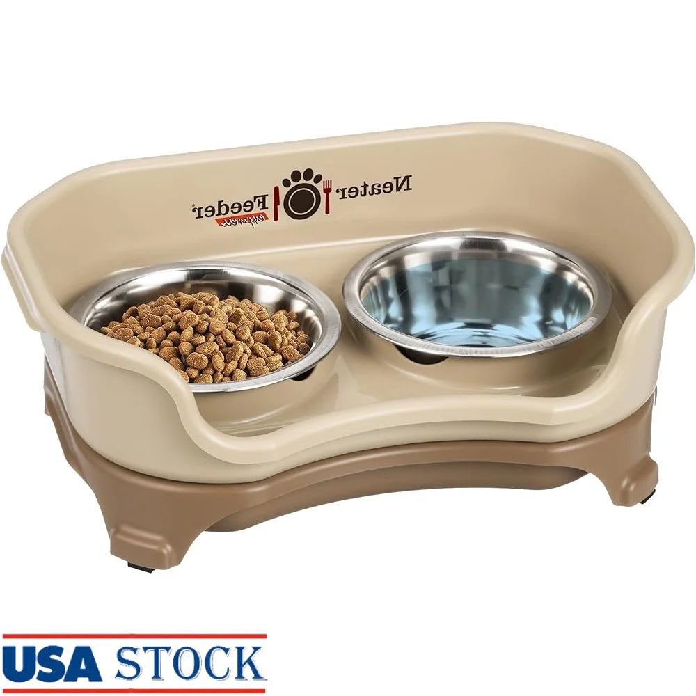 Mess-Proof Elevated Dog Bowls For Small Breeds