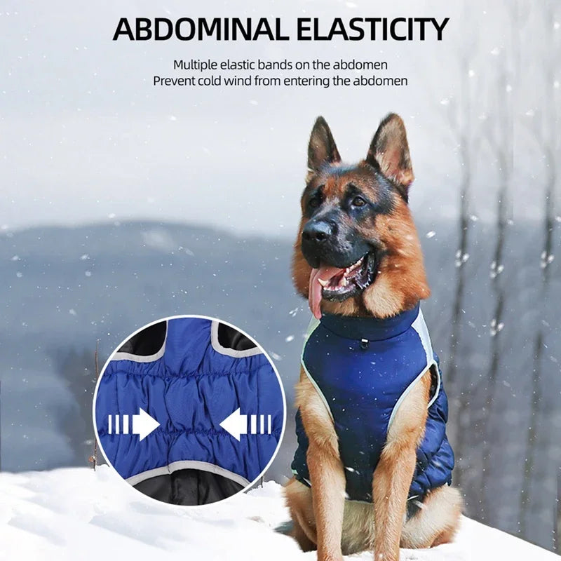 Winter Dog Coat With Reflective Strip