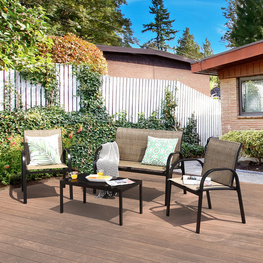 4 PCS Patio Furniture Set