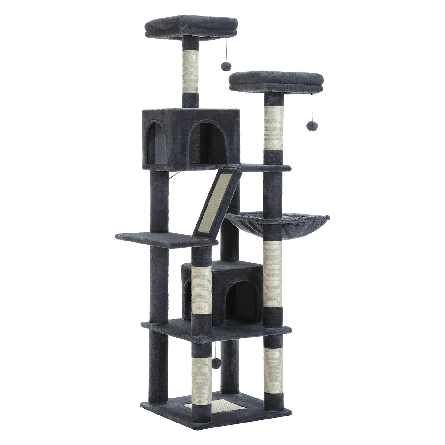Large Tree Tower for Indoor Cats Multi-Level Plush