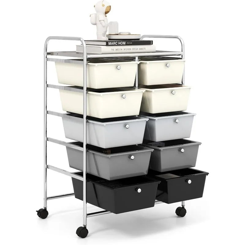 15-Drawer Rolling Storage Organizer Cart