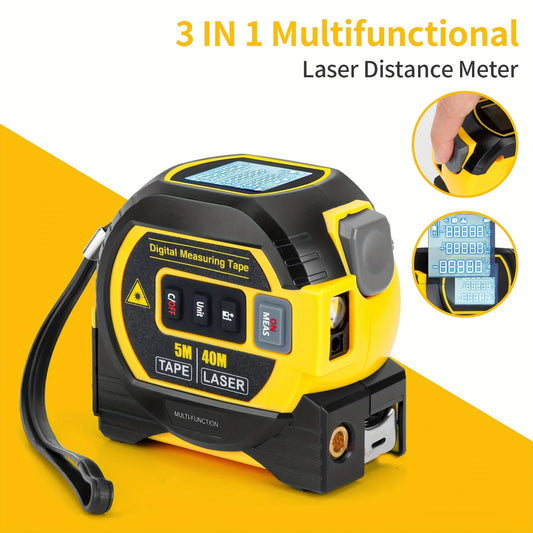 Three In One Laser Tape Measure 1574.8inch Infrared Laser