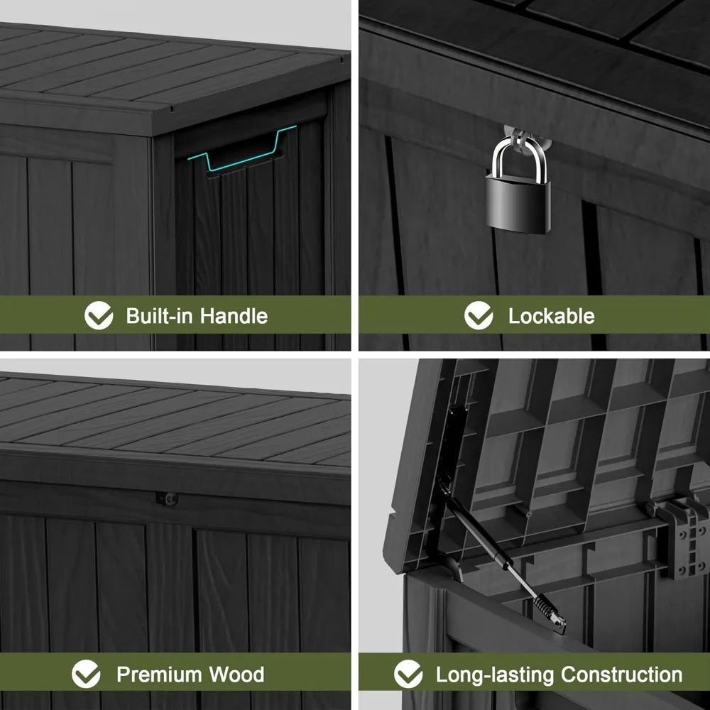 120 Gallon Waterproof Outdoor Storage Box