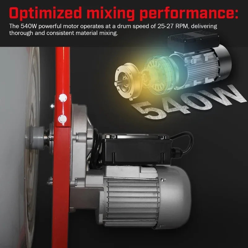 4.6 cu. ft. Portable Cement Mixer