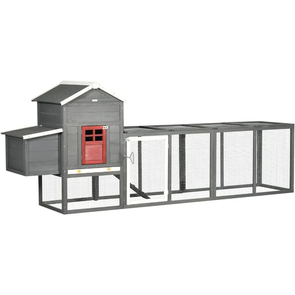118" Extra Large Chicken Coop with Asphalt Roof