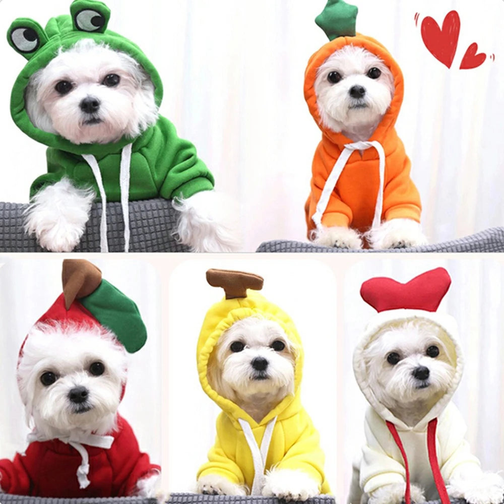 Fall Pet Plush Coat Hoodies