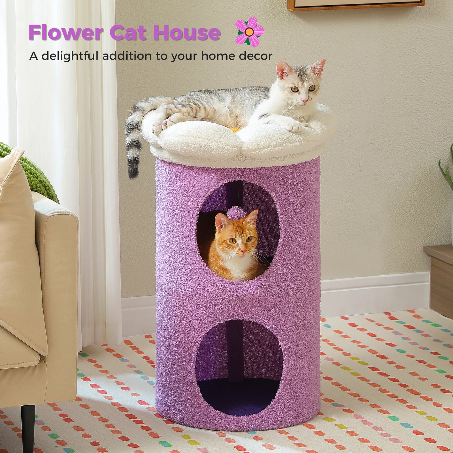 PAWZ Road Indoor Cat House With Removable Flower Bed