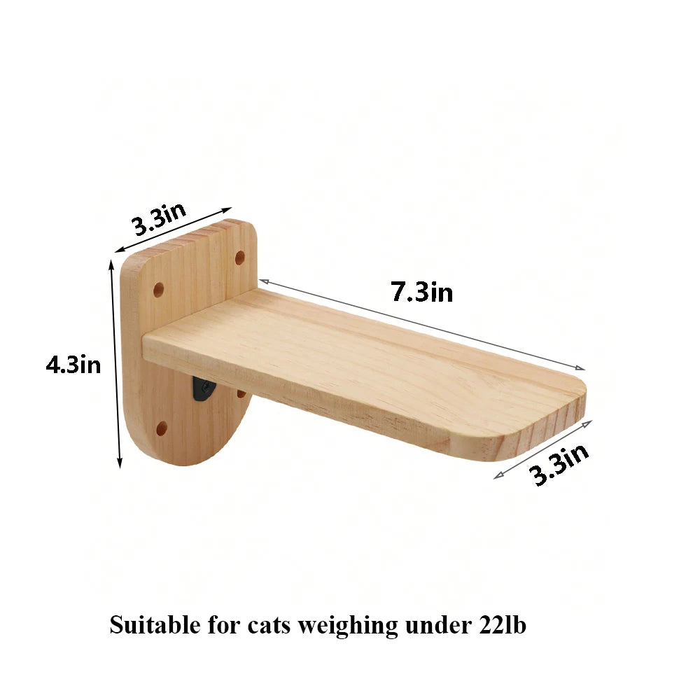 Cat Climbing Shelf Wall Mounted Four Step Stairway