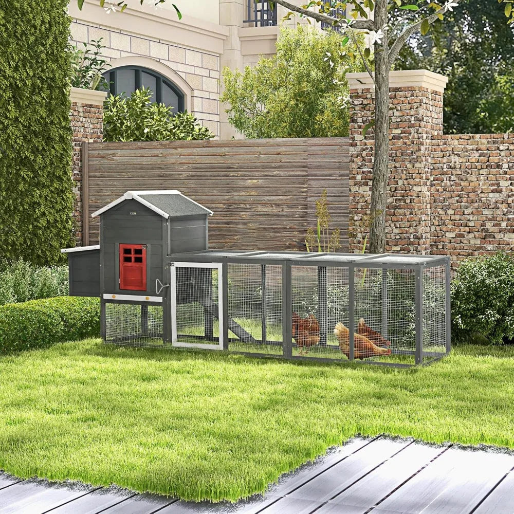 118" Extra Large Chicken Coop with Asphalt Roof