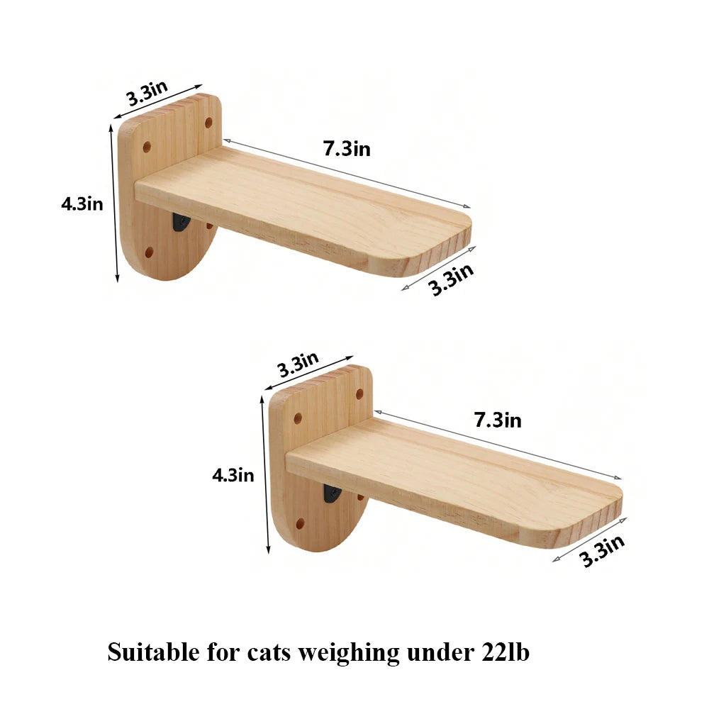 Cat Climbing Shelf Wall Mounted Four Step Stairway