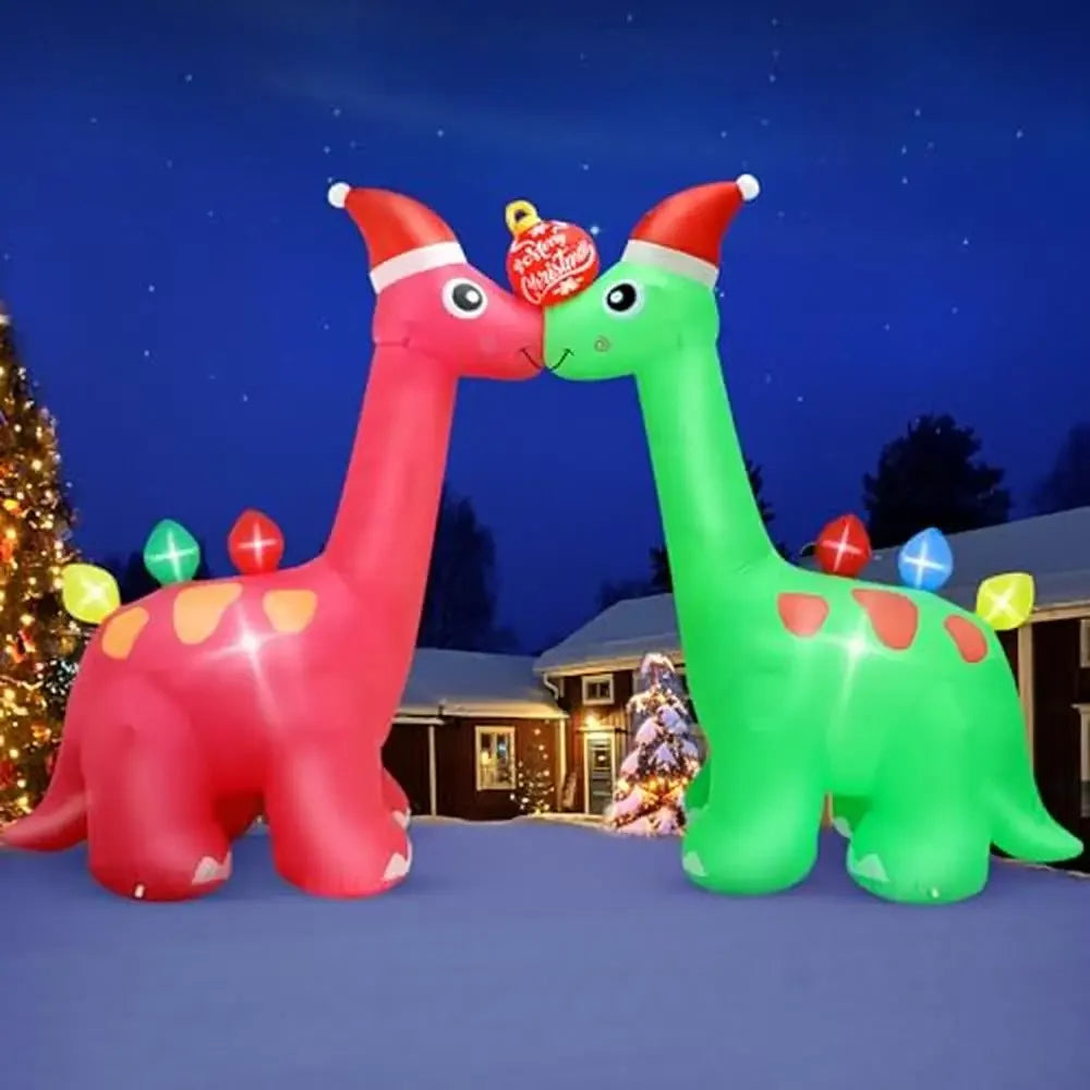 Christmas Inflatable Dinosaur Archway Decoration