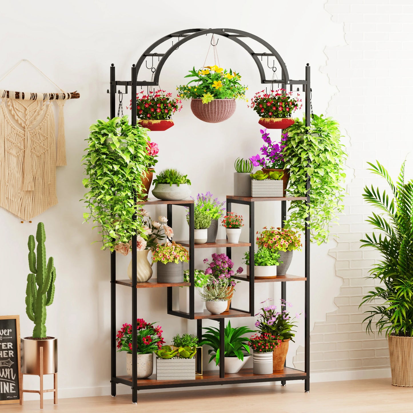 5-Tier Tall Indoor Plant Stand
