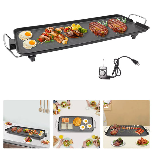 Smokeless Outdoor Electric Tabletop BBQ Gridle