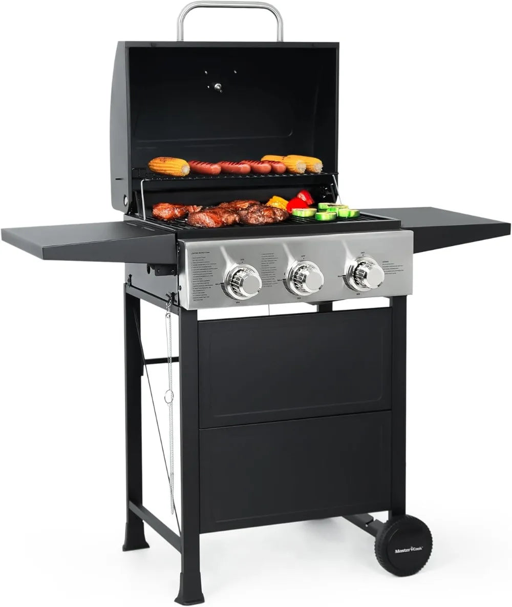 3 Burner BBQ Propane Gas Grill
