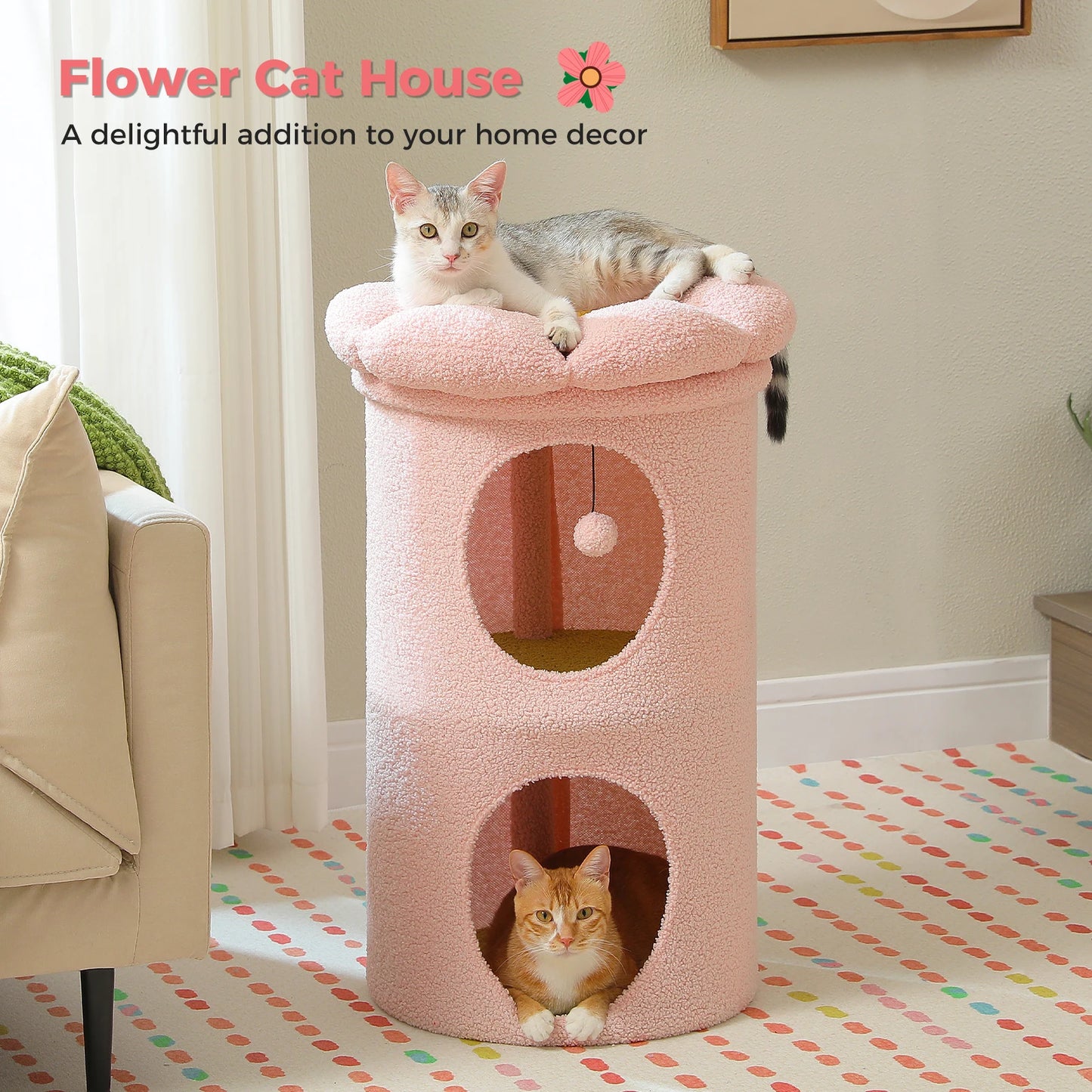 PAWZ Road Indoor Cat House With Removable Flower Bed