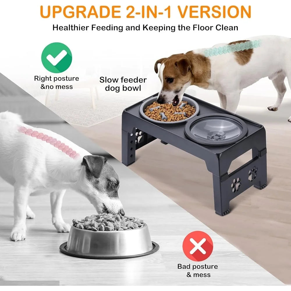 Adjustable Elevated Dog Bowls