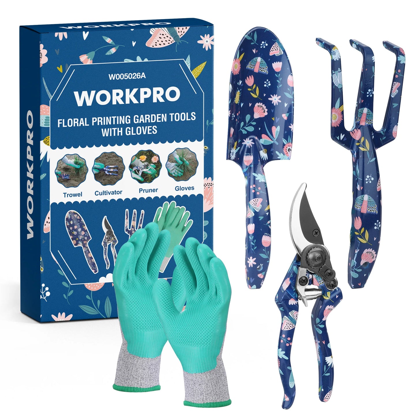 WORKPRO Aluminum Garden Tool Set  4PCS Heavy Duty