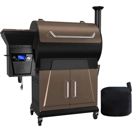 Pellet Grill Smoker with PID 2.0 Controller, LCD Screen