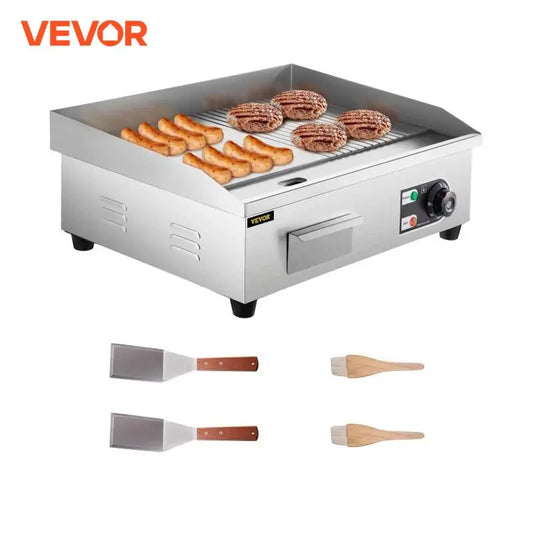 VEVOR Electric Countertop Griddle 14"-22" Teppanyaki Grill