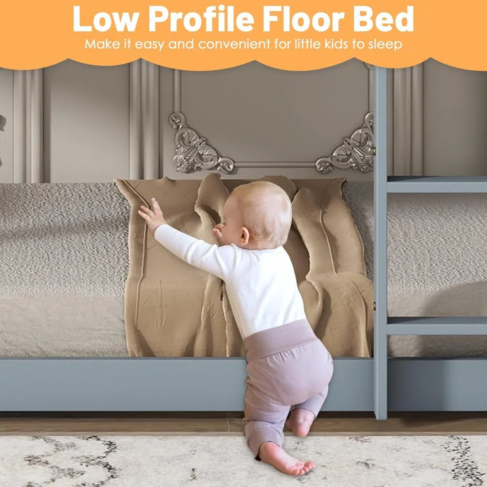 Twin Over Twin, Wooden Bunk Beds