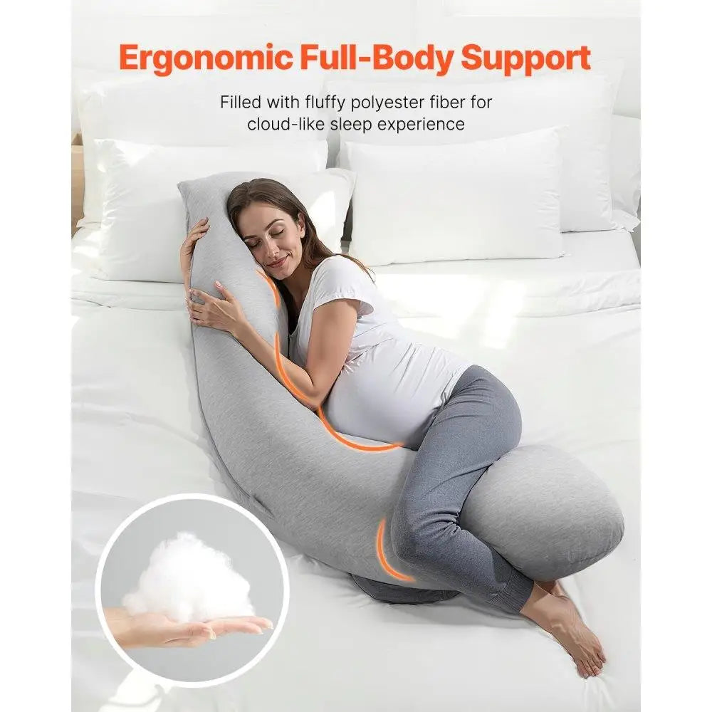 Ergonomic L-Shaped Maternity Pillow